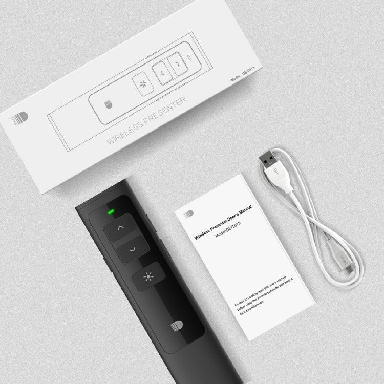 Doosl DSIT013 2,4 GHz wiederaufladbare PowerPoint-Präsentationsfernbedienung Multifunktionaler Laserpointer für PowerPoint / Keynote / Prezi, Reichweite: 100 m