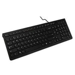 Lenovo K5819 Office Simple Ultra-thin Wired Keyboard, K5819 (Schwarz)