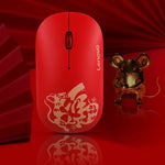 Lenovo Air Handle Lightweight Portable Mute Wireless Mouse, Blessing Mouse Version, Wireless Mouse, Blessing Mouse Version