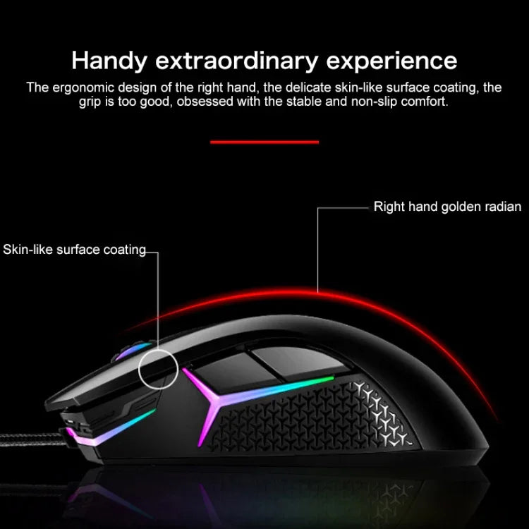 Lenovo HEADSHOT Gaming Engine Kabelgebundene Gaming-Maus, HEADSHOT