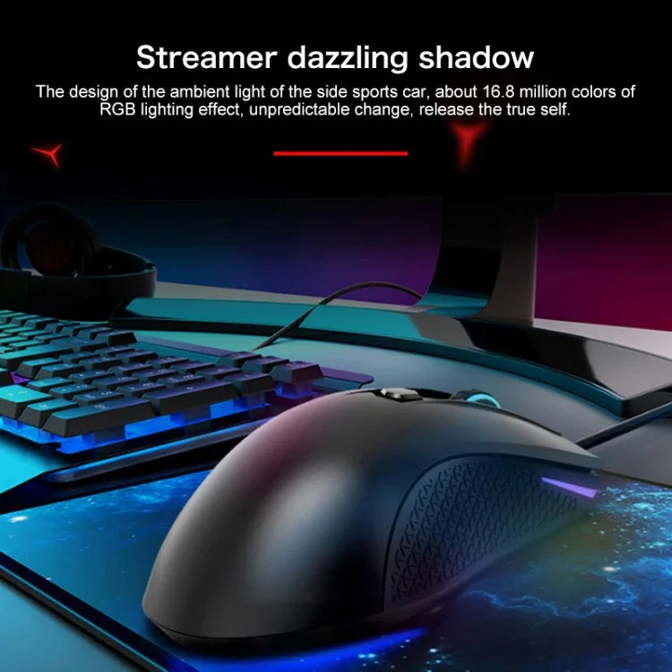 Lenovo HEADSHOT Gaming Engine Kabelgebundene Gaming-Maus, HEADSHOT