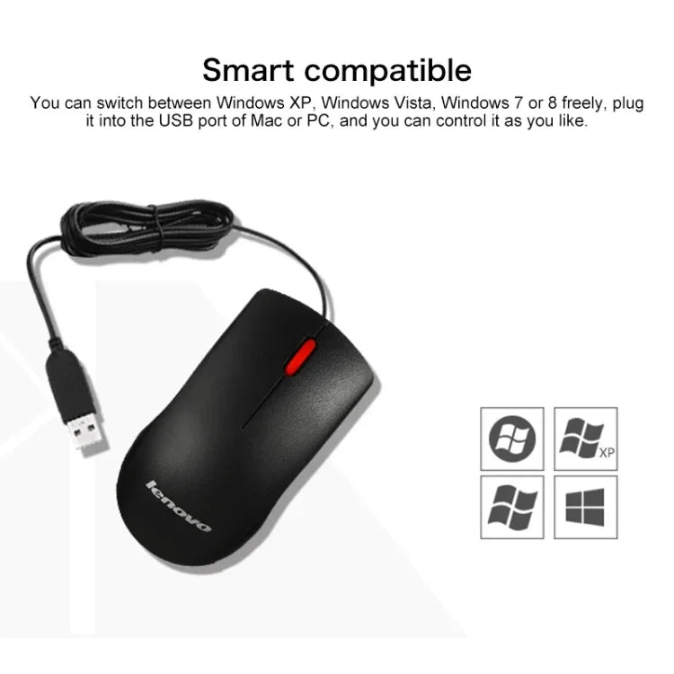 Lenovo M120 Pro Fashion Office Red Dot Kabelmaus, M120 Pro Kabelmaus