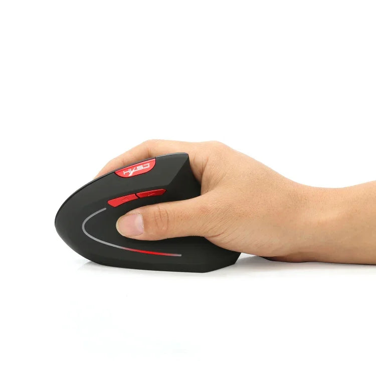 HXSJ T29 Bluetooth 3.0 Kabellose Bluetooth-Maus mit 6 Tasten, 2400 DPI, einstellbarer Auflösung, ergonomischem Design, optischem Design, vertikal, 6 Tasten, T29 Grau