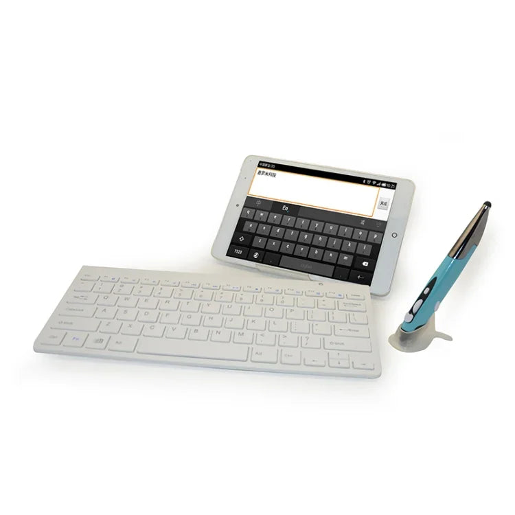 KM-909 2,4-GHz-Funk-Multimedia-Tastatur + Funk-Optische Stiftmaus mit USB-Empfänger-Set für Computer, PC, Laptop, zufällige Farbauswahl der Stiftmaus, KM-909 Tastatur + Stiftmaus (Weiß), KM-909 Tastatur + Stiftmaus (Schwarz)