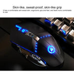YINDIAO K002 USB-Tastatur-Set mit Kabel, mechanischem Tippgefühl und RGB-Hintergrundbeleuchtung + optische, leise Maus, RGB-Hintergrundbeleuchtung / Leise / Schwarz, RGB-Hintergrundbeleuchtung / Weiß