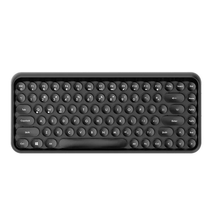 Ajazz 308I Kabellose Tastatur für Tablets, Mobiltelefone, Computer, Haushalt und Büro, Schwarz