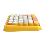 Ajazz 308I 84-Tasten Bluetooth-Tastatur für Tablets, Mobiltelefone, Computer, Haushalt und Büro, Gelb