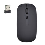 HXSJ M80 2,4GHz kabellose optische Maus mit 1600DPI, dreifach einstellbar, geräuschlos, Silber, Weiß, Schwarz, Grau, Gold, Roségold