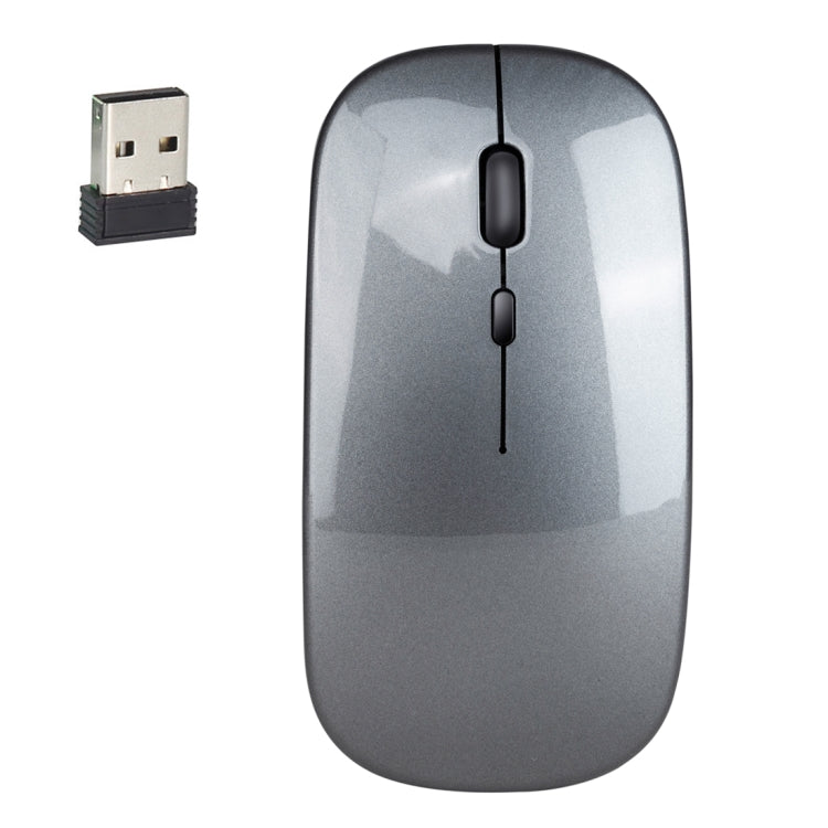 HXSJ M80 2,4GHz kabellose optische Maus mit 1600DPI, dreifach einstellbar, geräuschlos, Silber, Weiß, Schwarz, Grau, Gold, Roségold