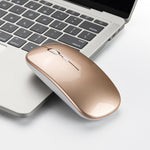 HXSJ M80 2,4GHz kabellose optische Maus mit 1600DPI, dreifach einstellbar, geräuschlos, Silber, Weiß, Schwarz, Grau, Gold, Roségold