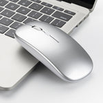 HXSJ M80 2,4GHz kabellose optische Maus mit 1600DPI, dreifach einstellbar, geräuschlos, Silber, Weiß, Schwarz, Grau, Gold, Roségold