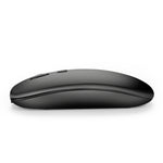 HXSJ M80 2,4GHz kabellose optische Maus mit 1600DPI, dreifach einstellbar, geräuschlos, Silber, Weiß, Schwarz, Grau, Gold, Roségold