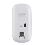 HXSJ M80 2,4GHz kabellose optische Maus mit 1600DPI, dreifach einstellbar, geräuschlos, Silber, Weiß, Schwarz, Grau, Gold, Roségold