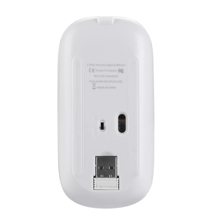 HXSJ M80 2,4GHz kabellose optische Maus mit 1600DPI, dreifach einstellbar, geräuschlos, Silber, Weiß, Schwarz, Grau, Gold, Roségold