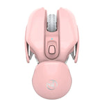 HXSJ T37 2,4 GHz 1600 dpi Kabellose Maus mit 3 Modi, einstellbarer Stummschaltung, T37 Pink