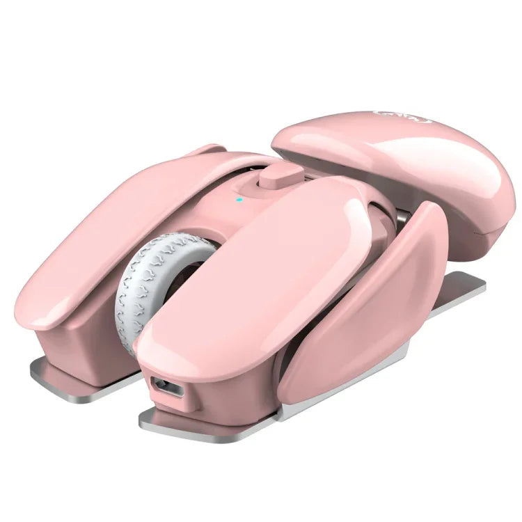 HXSJ T37 2,4 GHz 1600 dpi Kabellose Maus mit 3 Modi, einstellbarer Stummschaltung, T37 Pink