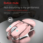 HXSJ T37 2,4 GHz 1600 dpi Kabellose Maus mit 3 Modi, einstellbarer Stummschaltung, T37 Pink