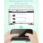 H18+ 2,4-GHz-Mini-Funktastatur mit Touchpad und 3-stufig einstellbarer Hintergrundbeleuchtung (Schwarz), H18+ Tastatur mit Hintergrundbeleuchtung