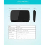 H18+ 2,4-GHz-Mini-Funktastatur mit Touchpad und 3-stufig einstellbarer Hintergrundbeleuchtung (Schwarz), H18+ Tastatur mit Hintergrundbeleuchtung