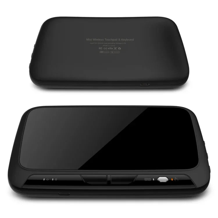 H18+ 2,4-GHz-Mini-Funktastatur mit Touchpad und 3-stufig einstellbarer Hintergrundbeleuchtung (Schwarz), H18+ Tastatur mit Hintergrundbeleuchtung
