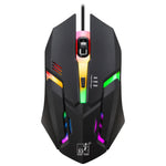 Chasing Leopard K2 USB-Gaming-Maus mit LED-Hintergrundbeleuchtung, 1600 DPI, drei Geschwindigkeitsstufen, kabelgebunden, optisch, Länge: 1,3 m, K2