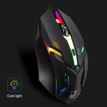 Chasing Leopard K2 USB-Gaming-Maus mit LED-Hintergrundbeleuchtung, 1600 DPI, drei Geschwindigkeitsstufen, kabelgebunden, optisch, Länge: 1,3 m, K2