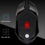 Chasing Leopard K2 USB-Gaming-Maus mit LED-Hintergrundbeleuchtung, 1600 DPI, drei Geschwindigkeitsstufen, kabelgebunden, optisch, Länge: 1,3 m, K2