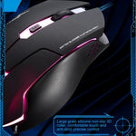 Chasing Leopard T7 USB 6-Tasten 2400 DPI Dreistufig einstellbare Hintergrundbeleuchtung Kabelgebundene optische Gaming-Maus Integriertes Gegengewicht, Länge: 1,8 m, T7