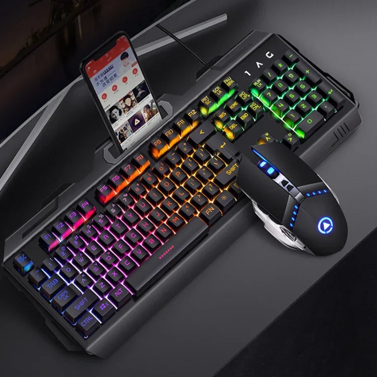YINDIAO V2 Silent Mechanical Feel Gaming Tastatur-Maus-Set