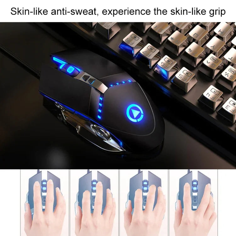 YINDIAO V2 Silent Mechanical Feel Gaming Tastatur-Maus-Set