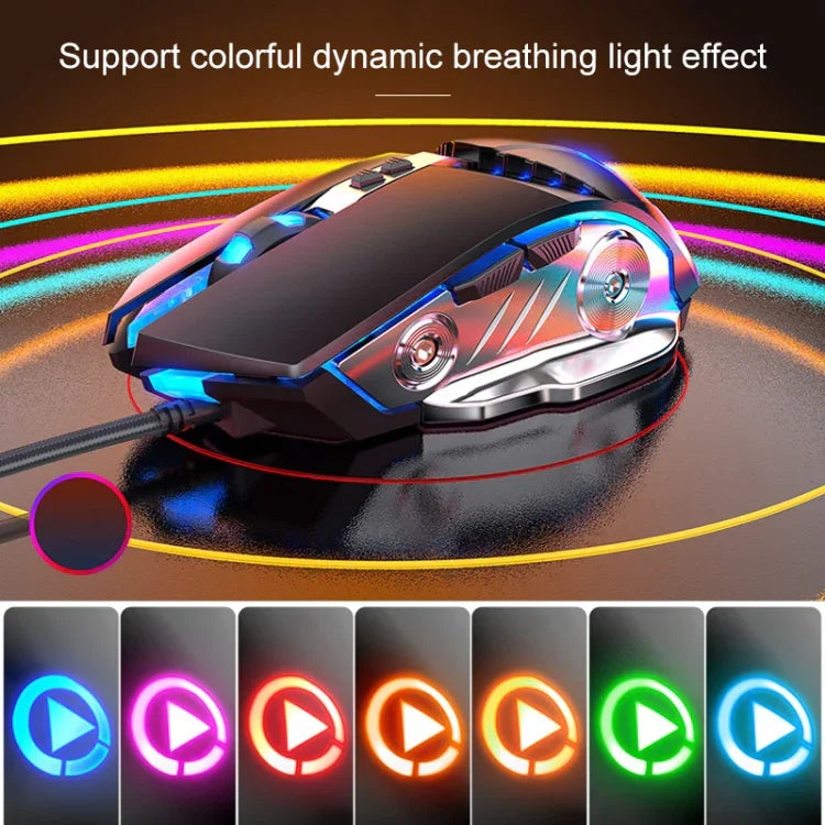 YINDIAO V2 Silent Mechanical Feel Gaming Tastatur-Maus-Set