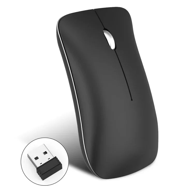 HXSJ T23 Bluetooth 5.0 + Bluetooth 3.0 + 2,4 GHz Funkmaus mit drei Modi, 4 Tasten, 1600 DPI einstellbar, ergonomisch, optisch, Schwarz