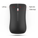 HXSJ T23 Bluetooth 5.0 + Bluetooth 3.0 + 2,4 GHz Funkmaus mit drei Modi, 4 Tasten, 1600 DPI einstellbar, ergonomisch, optisch, Schwarz