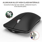 HXSJ T23 Bluetooth 5.0 + Bluetooth 3.0 + 2,4 GHz Funkmaus mit drei Modi, 4 Tasten, 1600 DPI einstellbar, ergonomisch, optisch, Schwarz