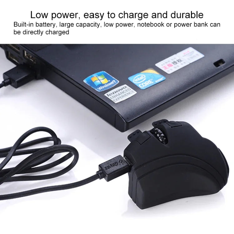 GM306DM Bluetooth + 2,4 GHz Dual-Mode Lazy Finger Ring Mouse Wiederaufladbare kabellose Maus