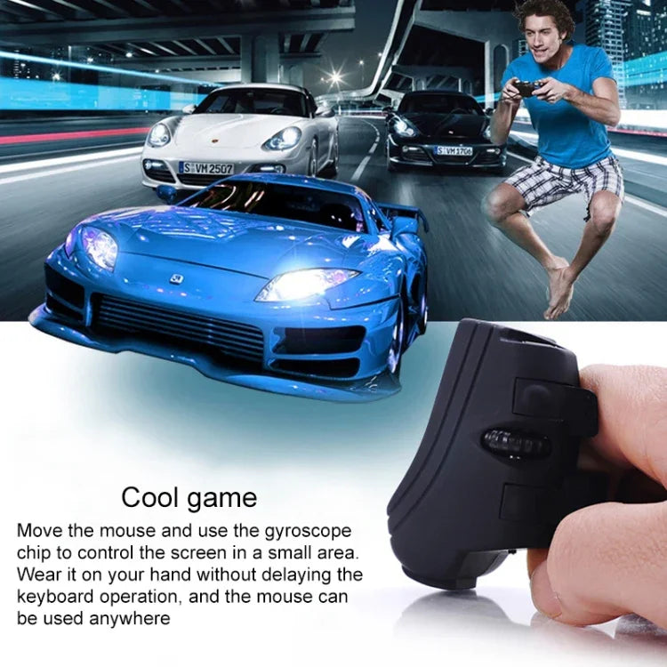GM306DM Bluetooth + 2,4 GHz Dual-Mode Lazy Finger Ring Mouse Wiederaufladbare kabellose Maus