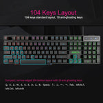 iMICE AK-600 Kabelgebundene USB-Gaming-Tastatur mit schwebenden Tastenkappen und Hintergrundbeleuchtung (Schwarz)