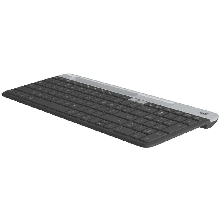 Logitech K580 Dual-Modus: Dünne und leichte kabellose Multi-Geräte-Tastatur mit Handyhalterung