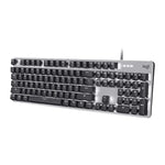 Logitech K845 CHERRY Blue Axis Hintergrundbeleuchtete mechanische kabelgebundene Tastatur, Kabellänge: 1,8 m, CHERRY Blue Axis