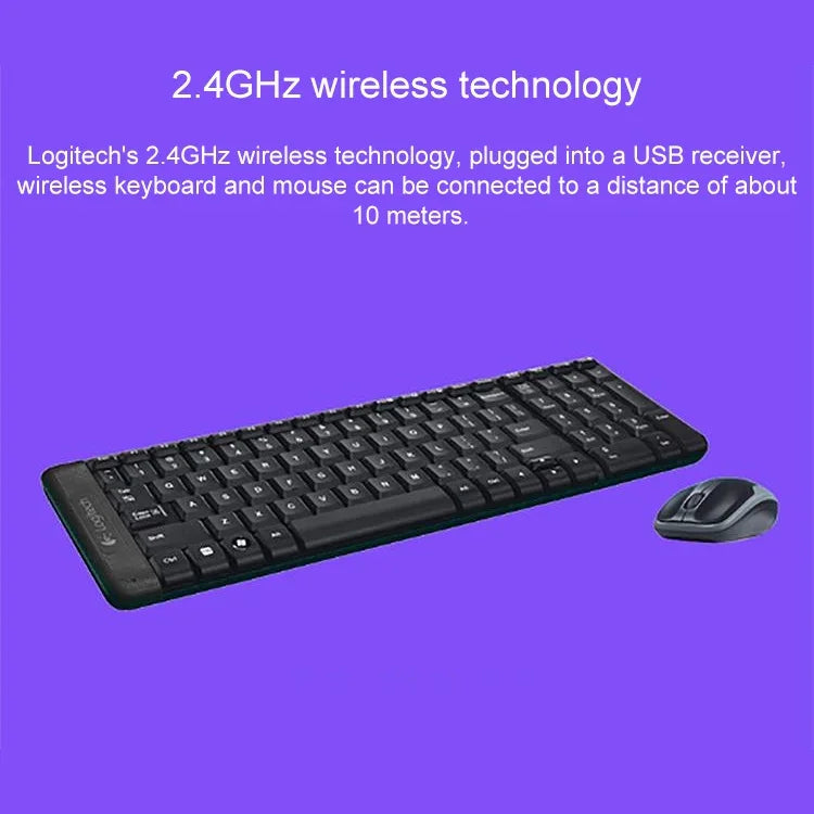 Logitech MK220 Kabelloses Tastatur- und Maus-Set