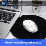HXSJ T36 2,4G Bluetooth 5.0+3.0 Kabellose Bluetooth-Maus mit drei Modi und geräuscharmem Design
