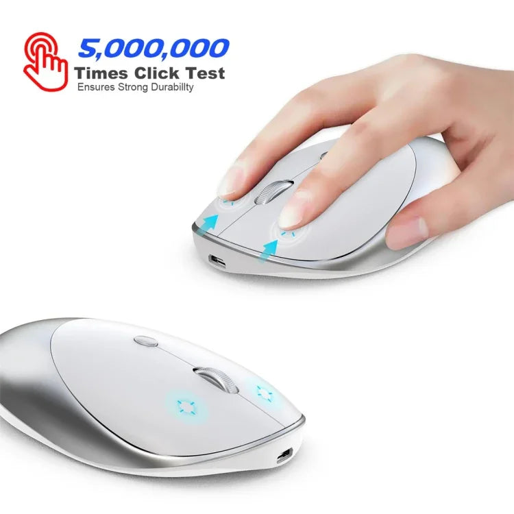 HXSJ T36 2,4G Bluetooth 5.0+3.0 Kabellose Bluetooth-Maus mit drei Modi und geräuscharmem Design