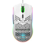 HXSJ J900 6-Tasten RGB-Beleuchtung Programmierbare Kabelgebundene Gaming-Maus (Weiß), J900 (Schwarz), J900 (Weiß)
