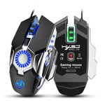 HXSJ J700 Kabelgebundene, programmierbare E-Sport-Gaming-Maus mit farbenfroher Beleuchtung, J700
