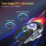 HXSJ J700 Kabelgebundene, programmierbare E-Sport-Gaming-Maus mit farbenfroher Beleuchtung, J700