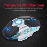 HXSJ J700 Kabelgebundene, programmierbare E-Sport-Gaming-Maus mit farbenfroher Beleuchtung, J700