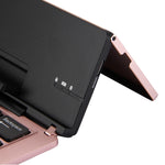 F18 Ultra-slim Rechargeable Foldable 58 Keys Bluetooth Wireless Keyboard with Holder