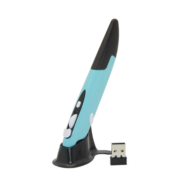 PR-03 2,4-GHz-USB-Empfänger, einstellbare 1600-DPI-Funkmaus für Computer, PC, Laptop, Zeichnen und Unterricht, PR-03 Stiftmaus (Rot), PR-03 Stiftmaus (Blau), PR-03 Stiftmaus (Grau)