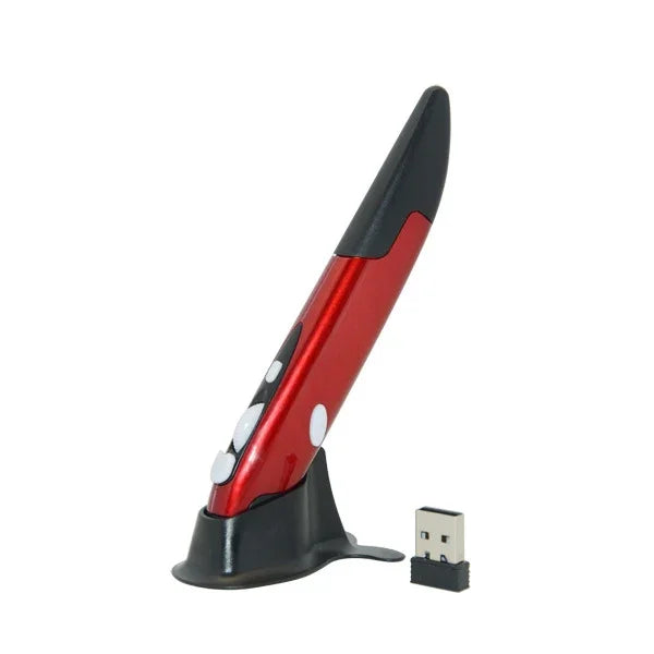 PR-03 2,4-GHz-USB-Empfänger, einstellbare 1600-DPI-Funkmaus für Computer, PC, Laptop, Zeichnen und Unterricht, PR-03 Stiftmaus (Rot), PR-03 Stiftmaus (Blau), PR-03 Stiftmaus (Grau)