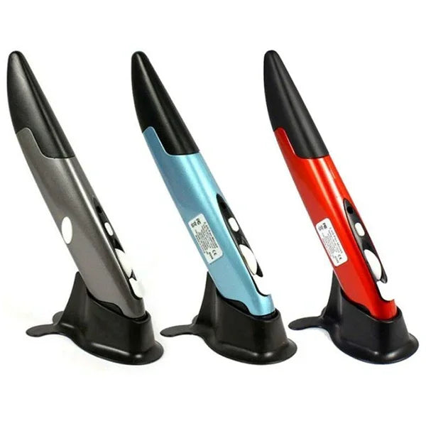 PR-03 2,4-GHz-USB-Empfänger, einstellbare 1600-DPI-Funkmaus für Computer, PC, Laptop, Zeichnen und Unterricht, PR-03 Stiftmaus (Rot), PR-03 Stiftmaus (Blau), PR-03 Stiftmaus (Grau)